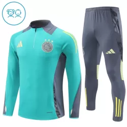 Conjunto de Moletom de Treino Ajax Amsterdam Criança Quarto-Zíper 2024/25 Verde Conjunto de Moletom de Treino Ajax Amsterdam Criança Quarto-Zíper 2024/25 Verde