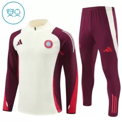 Conjunto de Moletom de Treino Bayern de Munique Criança Quarto-Zíper 2024/25 Branca Conjunto de Moletom de Treino Bayern de Munique Criança Quarto-Zíper 2024/25 Branca