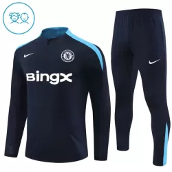 Conjunto de Moletom de Treino Chelsea Criança Quarto-Zíper 2024/25 Preta Conjunto de Moletom de Treino Chelsea Criança Quarto-Zíper 2024/25 Preta