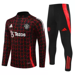 Conjunto de Moletom de Treino Manchester United Homem Quarto-Zíper 2024/25 Preta Conjunto de Moletom de Treino Manchester United Homem Quarto-Zíper 2024/25 Preta