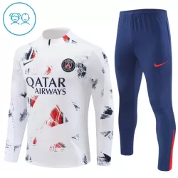 Conjunto de Moletom de Treino Paris Saint-Germain Criança Quarto-Zíper 2024/25 Branca Conjunto de Moletom de Treino Paris Saint-Germain Criança Quarto-Zíper 2024/25 Branca