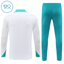 Conjunto de Moletom de Treino Portugal Criança Quarto-Zíper 2024/25 Branca