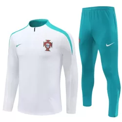 Conjunto de Moletom de Treino Portugal Homem Quarto-Zíper 2024/25 Branca Conjunto de Moletom de Treino Portugal Homem Quarto-Zíper 2024/25 Branca