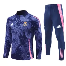 Conjunto de Moletom de Treino Real Madrid Dragon Homem Quarto-Zíper 2024/25 Navy Conjunto de Moletom de Treino Real Madrid Dragon Homem Quarto-Zíper 2024/25 Navy