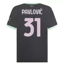 Camisola AC Milan Pavlovic 31 Homem Equipamento 3ª 2024/25 Camisola AC Milan Pavlovic 31 Homem Equipamento 3ª 2024/25