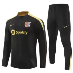 Conjunto de Moletom de Treino Barcelona Homem Quarto-Zíper 2024/25 Preta Conjunto de Moletom de Treino Barcelona Homem Quarto-Zíper 2024/25 Preta