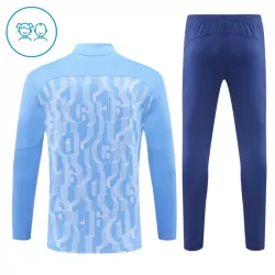 Conjunto de Moletom de Treino Manchester City Criança Quarto-Zíper 2024/25 Azul