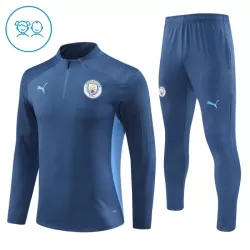 Conjunto de Moletom de Treino Manchester City Criança Quarto-Zíper 2024/25 Navy Conjunto de Moletom de Treino Manchester City Criança Quarto-Zíper 2024/25 Navy