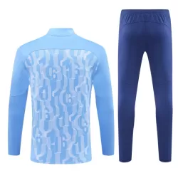 Conjunto de Moletom de Treino Manchester City Homem Quarto-Zíper 2024/25 Azul