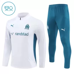 Conjunto de Moletom de Treino Olympique Marseille Criança Quarto-Zíper 2024/25 Branca Conjunto de Moletom de Treino Olympique Marseille Criança Quarto-Zíper 2024/25 Branca
