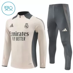 Conjunto de Moletom de Treino Real Madrid Criança Quarto-Zíper 2024/25 Conjunto de Moletom de Treino Real Madrid Criança Quarto-Zíper 2024/25