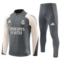 Conjunto de Moletom de Treino Real Madrid Homem Quarto-Zíper 2024/25 Cinza Conjunto de Moletom de Treino Real Madrid Homem Quarto-Zíper 2024/25 Cinza