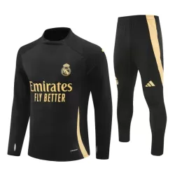 Conjunto de Moletom de Treino Real Madrid Homem Quarto-Zíper 2024/25 Preta Conjunto de Moletom de Treino Real Madrid Homem Quarto-Zíper 2024/25 Preta