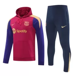 Capuz Conjunto de Moletom de Treino Barcelona Homem 2024/25 Vermelha Capuz Conjunto de Moletom de Treino Barcelona Homem 2024/25 Vermelha