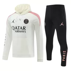 Capuz Conjunto de Moletom de Treino Paris Saint-Germain Homem 2024/25 Branca Capuz Conjunto de Moletom de Treino Paris Saint-Germain Homem 2024/25 Branca