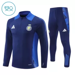 Conjunto de Moletom de Treino Al Nassr Criança Quarto-Zíper 2024/25 Azul Conjunto de Moletom de Treino Al Nassr Criança Quarto-Zíper 2024/25 Azul