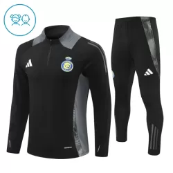 Conjunto de Moletom de Treino Al Nassr Criança Quarto-Zíper 2024/25 Preta Conjunto de Moletom de Treino Al Nassr Criança Quarto-Zíper 2024/25 Preta