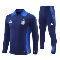 Conjunto de Moletom de Treino Al Nassr Homem Quarto-Zíper 2024/25 Azul Conjunto de Moletom de Treino Al Nassr Homem Quarto-Zíper 2024/25 Azul