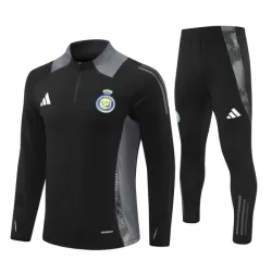 Conjunto de Moletom de Treino Al Nassr Homem Quarto-Zíper 2024/25 Preta Conjunto de Moletom de Treino Al Nassr Homem Quarto-Zíper 2024/25 Preta