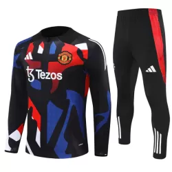 Conjunto de Moletom de Treino Manchester United Homem Quarto-Zíper 2024/25 Preta Conjunto de Moletom de Treino Manchester United Homem Quarto-Zíper 2024/25 Preta