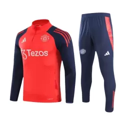 Conjunto de Moletom de Treino Manchester United Homem Quarto-Zíper 2024/25 Vermelha Conjunto de Moletom de Treino Manchester United Homem Quarto-Zíper 2024/25 Vermelha