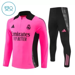 Conjunto de Moletom de Treino Real Madrid Criança Quarto-Zíper 2024/25 Conjunto de Moletom de Treino Real Madrid Criança Quarto-Zíper 2024/25