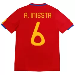 Camisola Espanha A. Iniesta 6 2010 Retrô Homem Equipamento 1ª Camisola Espanha A. Iniesta 6 2010 Retrô Homem Equipamento 1ª