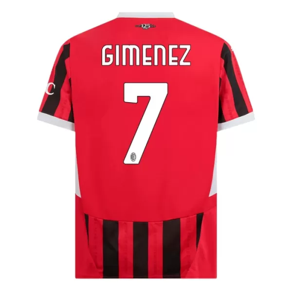 Camisola AC Milan Gimenez 7 Homem Equipamento 1ª 2024/25