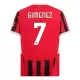 Camisola AC Milan Gimenez 7 Homem Equipamento 1ª 2024/25