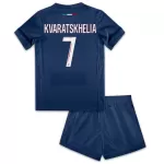 Camisola Paris Saint-Germain Kvaratskhelia 7 Criança Equipamento 1ª 2024/25
