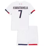 Camisola Paris Saint-Germain Kvaratskhelia 7 Criança Equipamento 2ª 2024/25