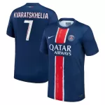 Camisola Paris Saint-Germain Kvaratskhelia 7 Homem Equipamento 1ª 2024/25