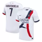 Camisola Paris Saint-Germain Kvaratskhelia 7 Homem Equipamento 2ª 2024/25
