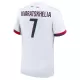 Camisola Paris Saint-Germain Kvaratskhelia 7 Homem Equipamento 2ª 2024/25