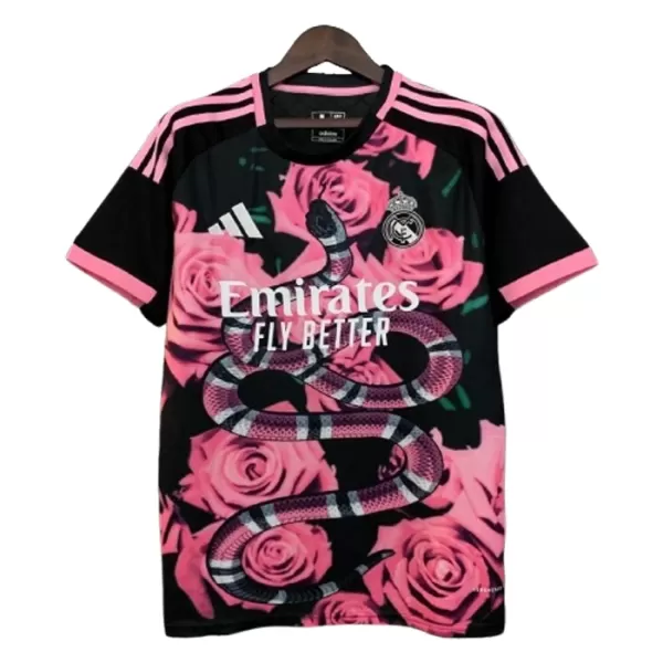 Camisola Real Madrid x Rose Homem 2024/25 Rosa - Especial Camisola Real Madrid x Rose Homem 2024/25 Rosa - Especial