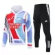 Capuz Conjunto de Moletom de Treino Arsenal Homem 2024/25 Branca Capuz Conjunto de Moletom de Treino Arsenal Homem 2024/25 Branca