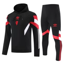 Capuz Conjunto de Moletom de Treino Manchester United Homem 2024/25 Preta