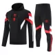 Capuz Conjunto de Moletom de Treino Manchester United Homem 2024/25 Preta