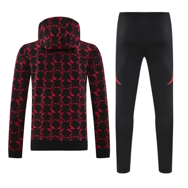 Capuz Conjunto de Moletom de Treino Manchester United Homem 2024/25 Vermelha