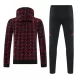 Capuz Conjunto de Moletom de Treino Manchester United Homem 2024/25 Vermelha