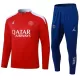 Conjunto de Moletom de Treino Paris Saint-Germain Homem Quarto-Zíper 2024/25 Vermelha Conjunto de Moletom de Treino Paris Saint-Germain Homem Quarto-Zíper 2024/25 Vermelha
