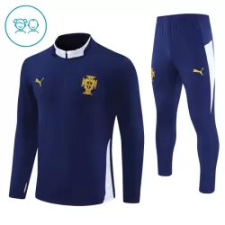 Conjunto de Moletom de Treino Portugal Criança Quarto-Zíper 2024/25 Navy Conjunto de Moletom de Treino Portugal Criança Quarto-Zíper 2024/25 Navy