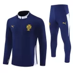 Conjunto de Moletom de Treino Portugal Homem Quarto-Zíper 2024/25 Navy