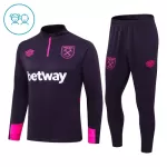 Conjunto de Moletom de Treino West Ham United Criança Quarto-Zíper 2024/25