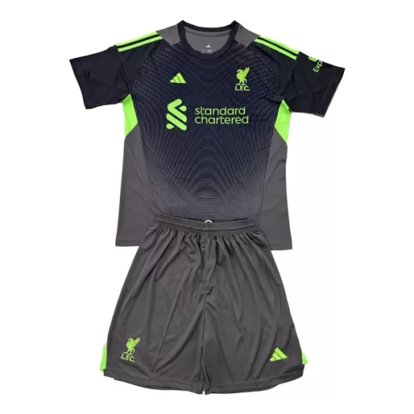 Camisola Guarda-Redes Liverpool Criança 2025-26 Preta Camisola Guarda-Redes Liverpool Criança 2025-26 Preta
