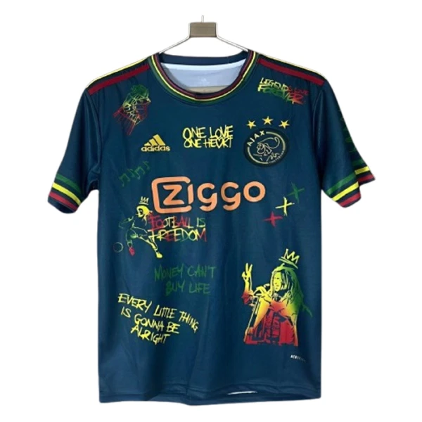 Camisola Ajax Amsterdam x Bob Marley Homem 2024/25 Navy Camisola Ajax Amsterdam x Bob Marley Homem 2024/25 Navy