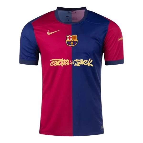 Camisola FC Barcelona x Travis Scott Homem Equipamento 1ª 2024/25 Camisola FC Barcelona x Travis Scott Homem Equipamento 1ª 2024/25