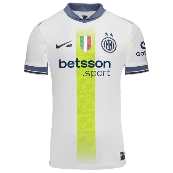 Camisola Inter Milan x Valentino Rossi Homem Equipamento 2ª 2024/25 Camisola Inter Milan x Valentino Rossi Homem Equipamento 2ª 2024/25