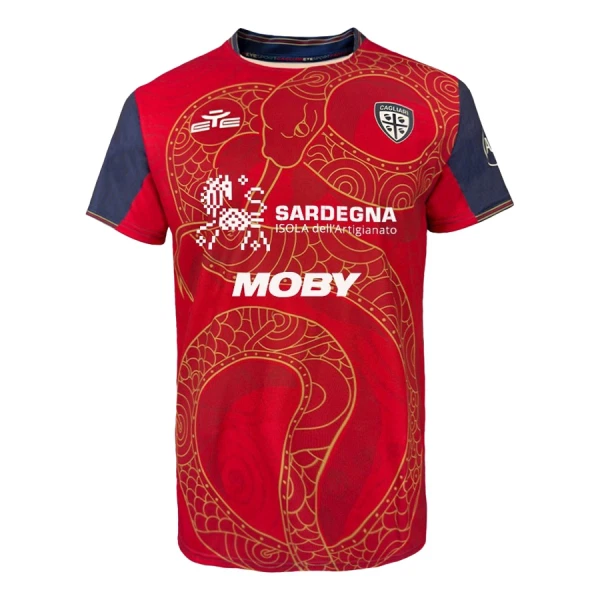 Camisola Cagliari Calcio Homem 2024/25 - Especial Camisola Cagliari Calcio Homem 2024/25 - Especial