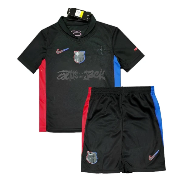 Camisola FC Barcelona x Travis Scott Criança Equipamento 2ª 2024/25 Camisola FC Barcelona x Travis Scott Criança Equipamento 2ª 2024/25